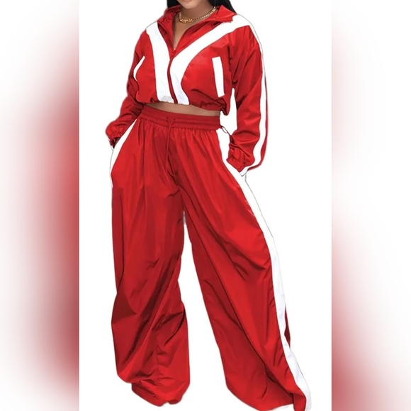 Pants - Red Women's Track Pants